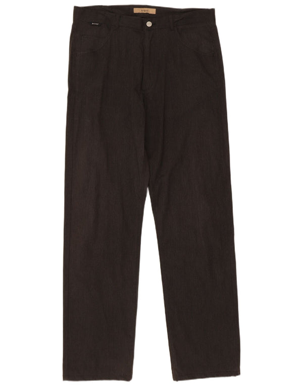 Pantaloni chino dritti da uomo Avirex W33 L33 cotone nero