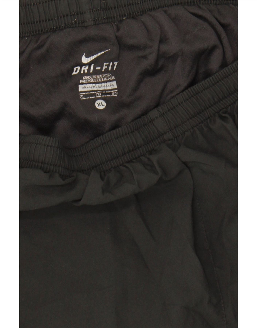 NIKE Womens Sport Shorts UK 18 XL  Black Colourblock Polyester Vintage Nike and Second-Hand Nike from Messina Hembry 