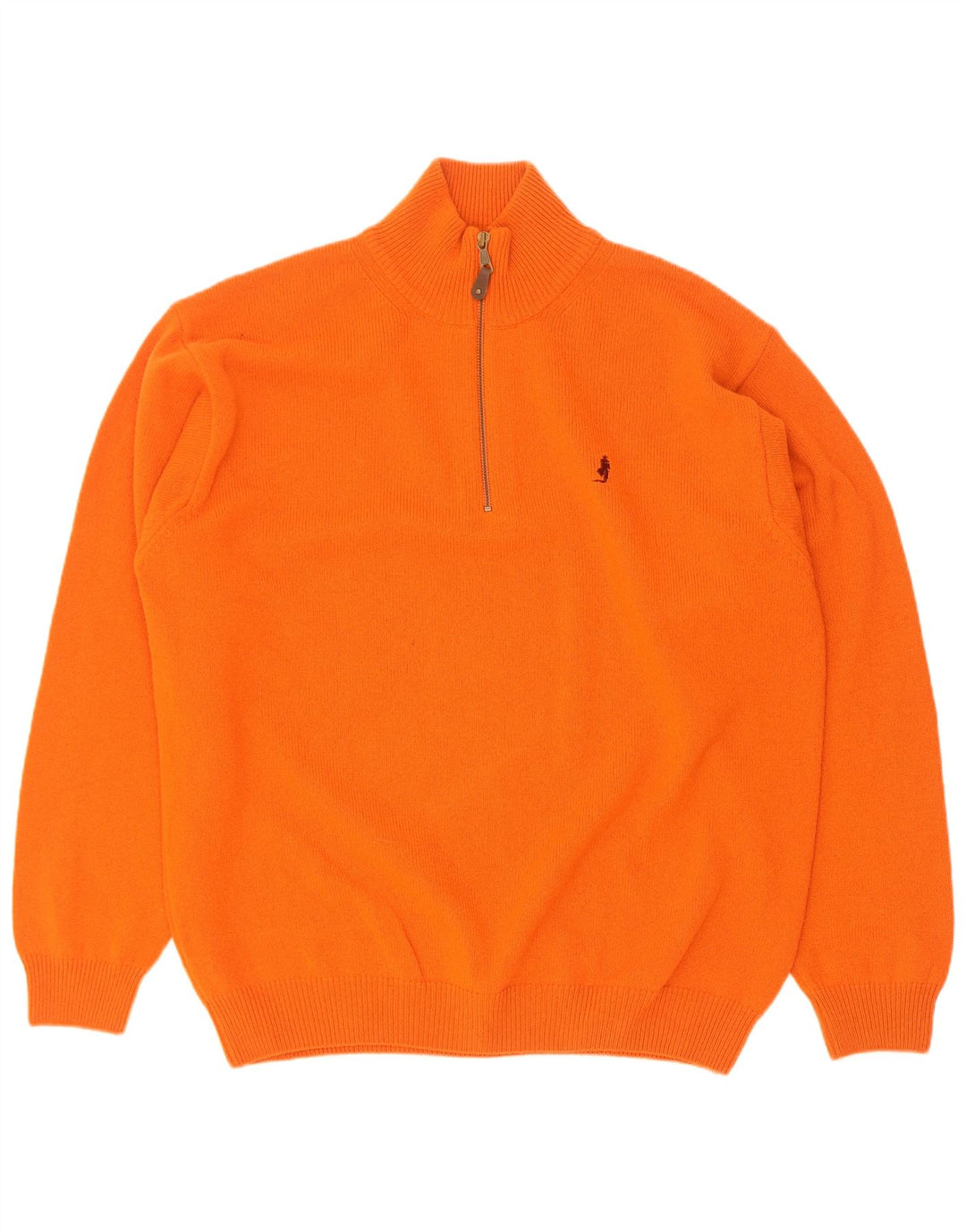 Marlboro Classics Maglione da uomo con zip e collo 2XL Lana arancione