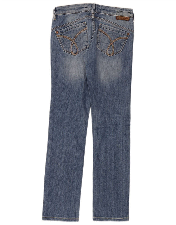 Jeans dritti da donna Calvin Klein W26 L30 cotone blu