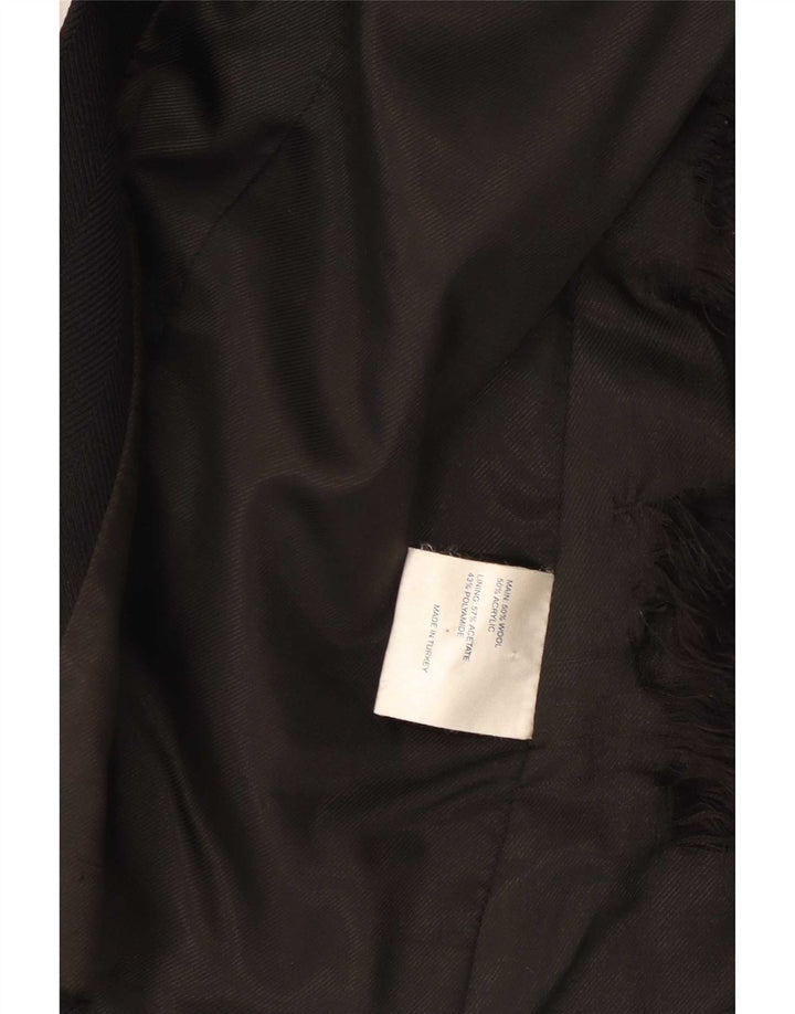 Soprabito da donna Karen Millen UK 8 piccolo in lana nera