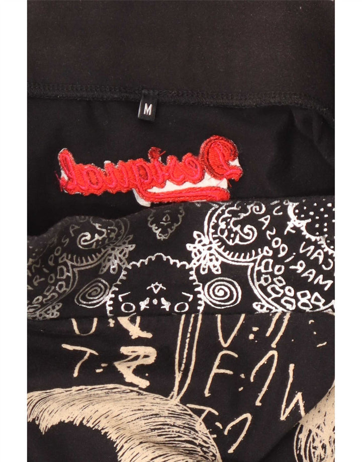 Desigual Gonna a trapezio grafica da donna media W30 nera geometrica