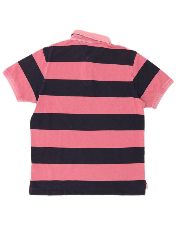 TOMMY HILFIGER Polo da rugby da uomo slim fit XL a righe rosa
