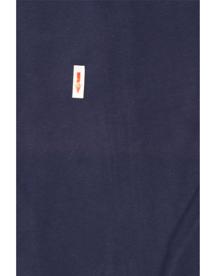 Giacca da ginnastica da uomo Energie piccola in cotone color block blu navy