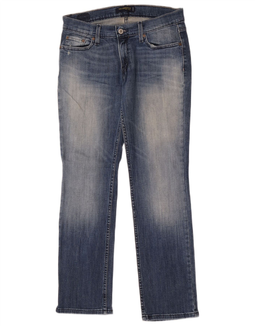 Levi's Donna 524 Jeans dritti super bassi US 9 Medio W30 L30 Cotone blu
