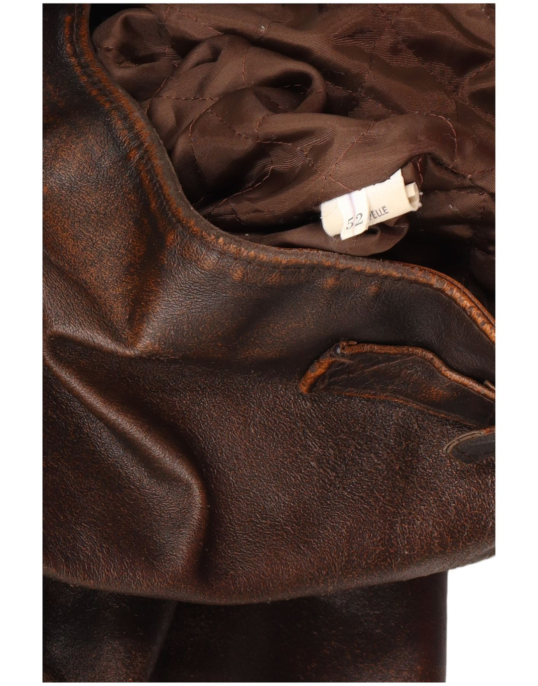 Giacca in pelle da uomo ALAN GORDON IT 52 XL in pelle marrone