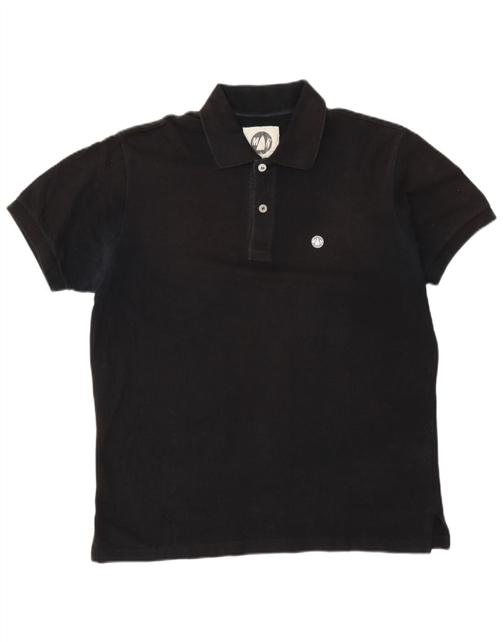 Polo da uomo Chicago MURPHY & NYE grande in cotone nero