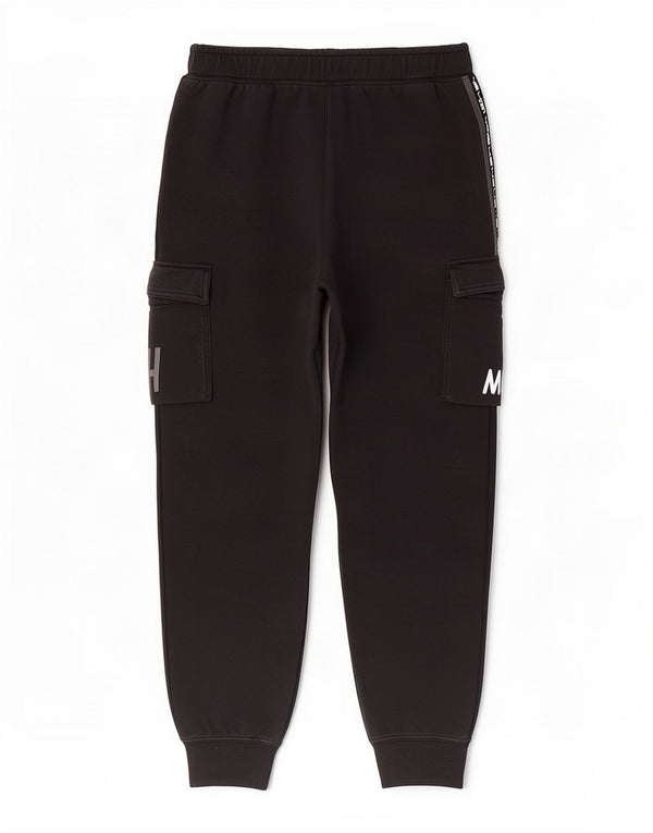 Pantaloni da tuta cargo Nike da uomo, pantaloni da jogging, grandi, in cotone color block nero