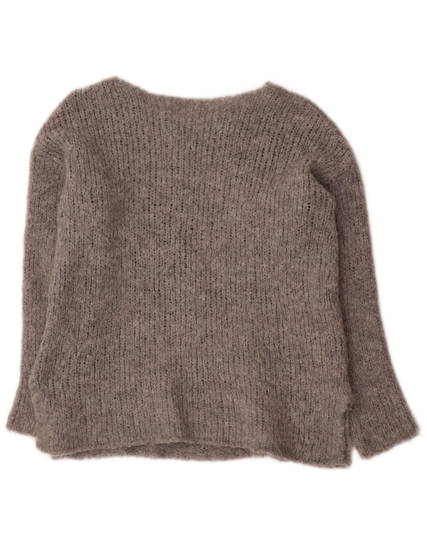 Maglione Zara per ragazze con scollo a barchetta 11-12 anni Grigio Fair Isle