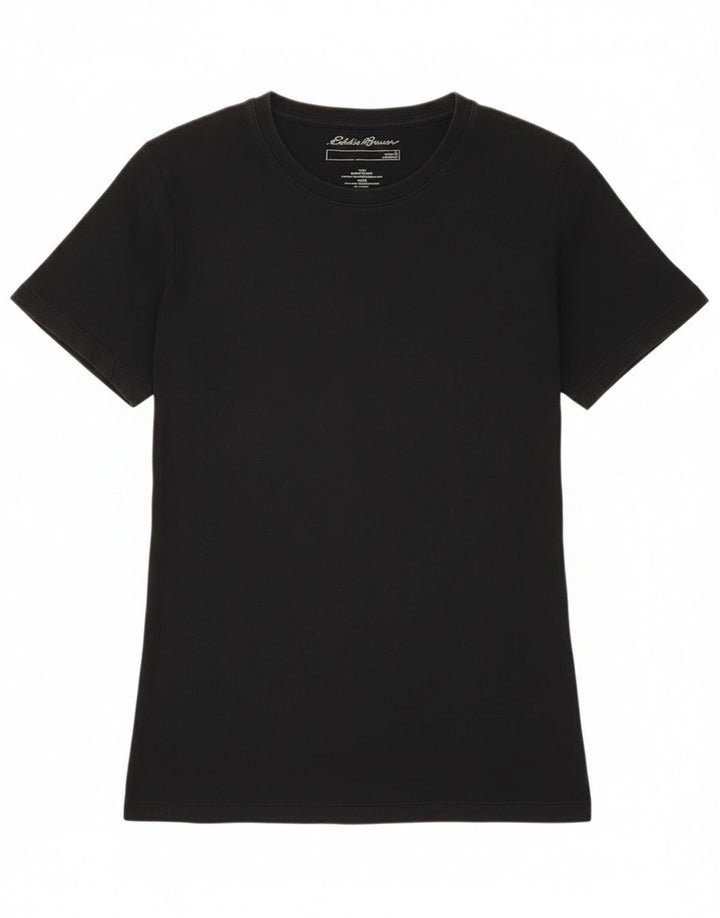 T-shirt da donna Eddie Bauer Top UK 12 media nera