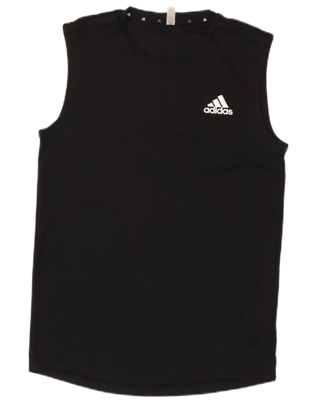 Canotta Adidas Aeroready da uomo piccola in poliestere nero