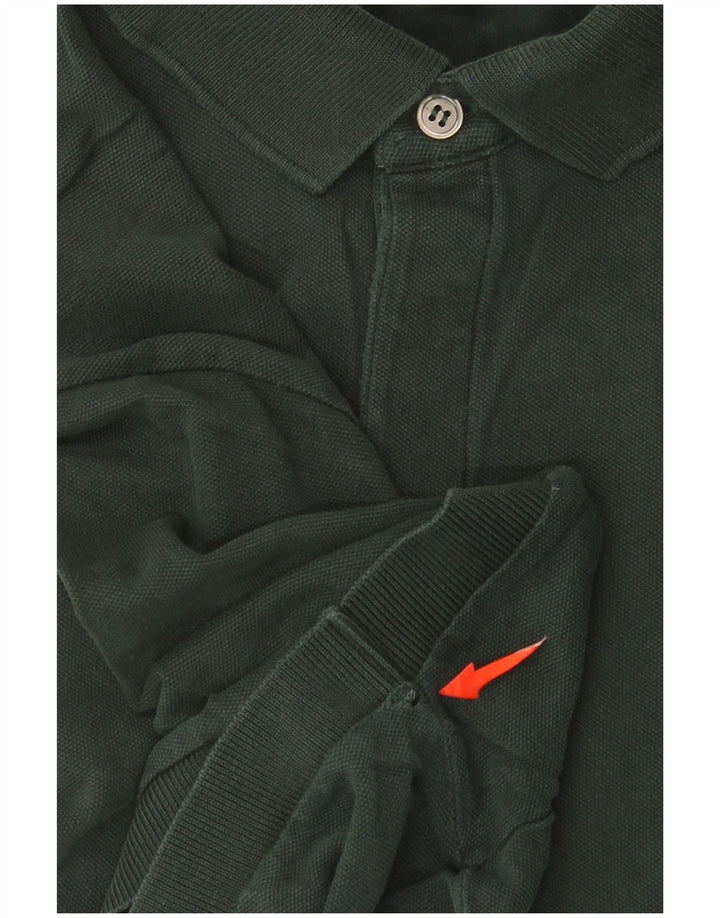 Polo Lacoste da uomo vestibilità regolare taglia 4 cotone verde medio