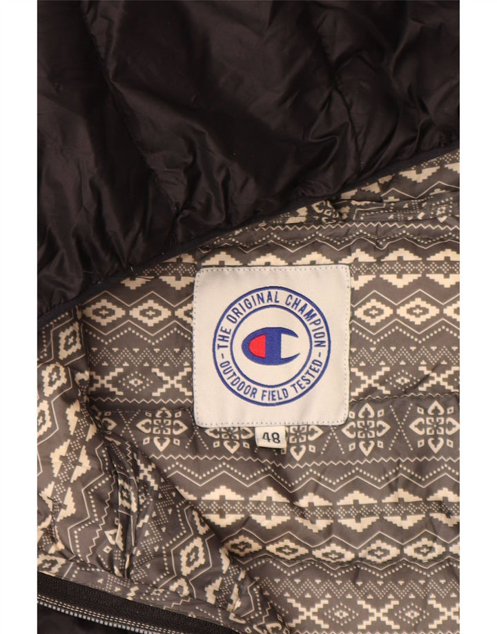 Giacca imbottita con cappuccio da donna CHAMPION IT 48 XL Nero Poliammide