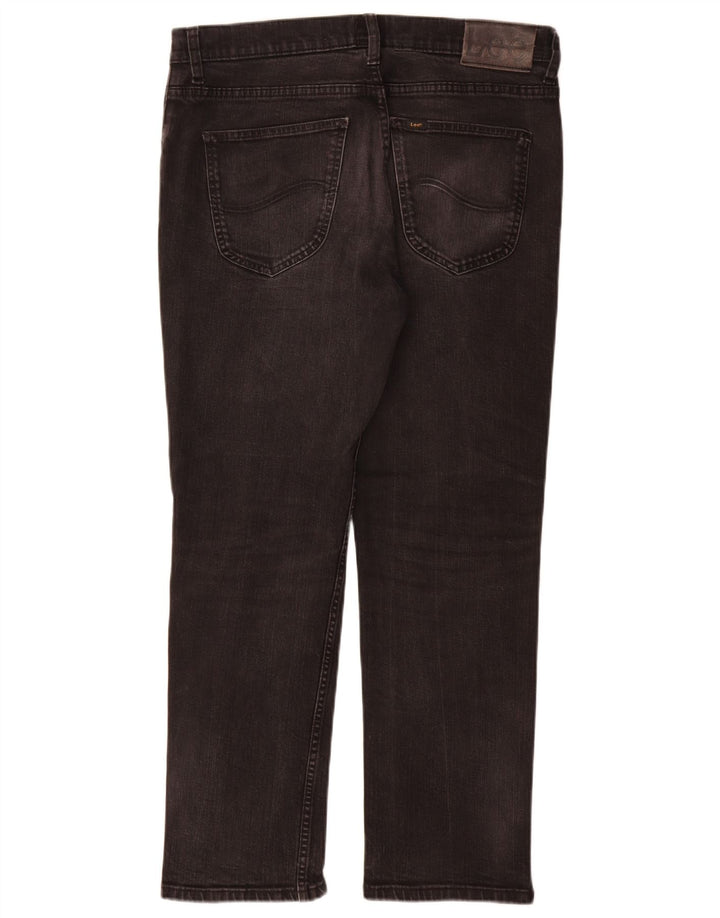Jeans dritti da uomo Lee Brooklyn W34 L30 cotone nero