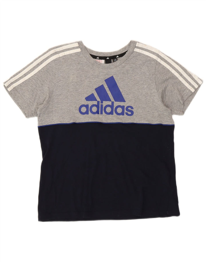 Maglietta grafica Adidas Regular da ragazzo, 11-12 anni, colore grigio