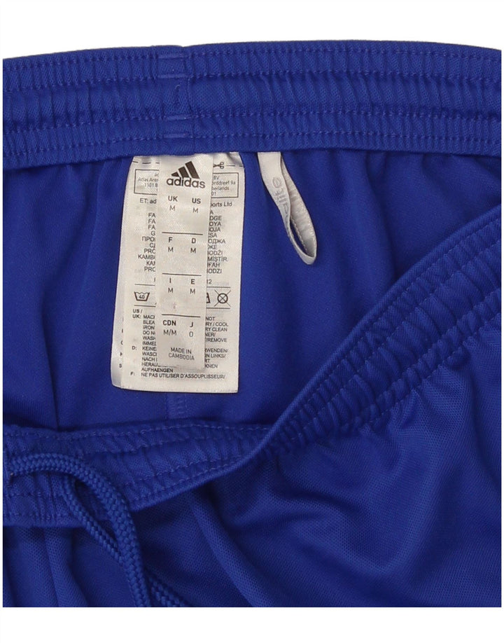 Pantaloncini sportivi Adidas Climalite da uomo in poliestere blu medio