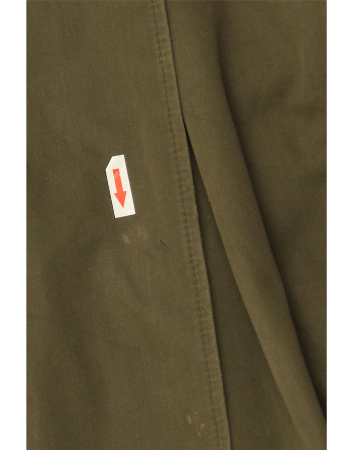 Trench doppiopetto da donna Marks & Spencer UK 14 grande cotone kaki
