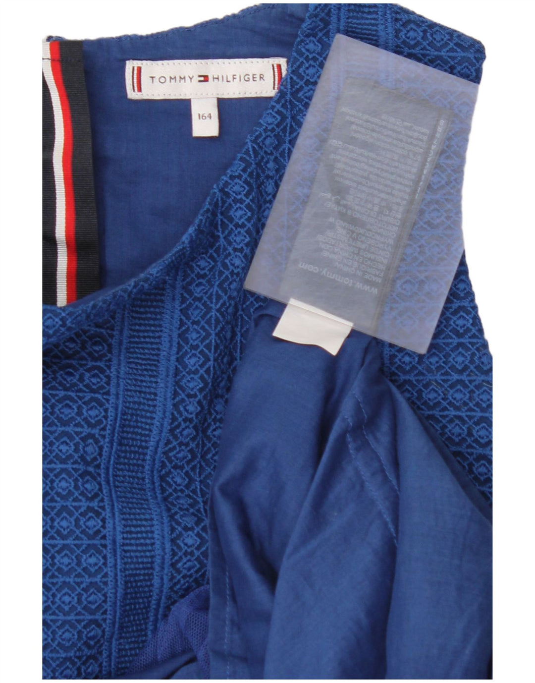 TOMMY HILFIGER Abito a trapezio per bambina 13-14 anni in cotone blu