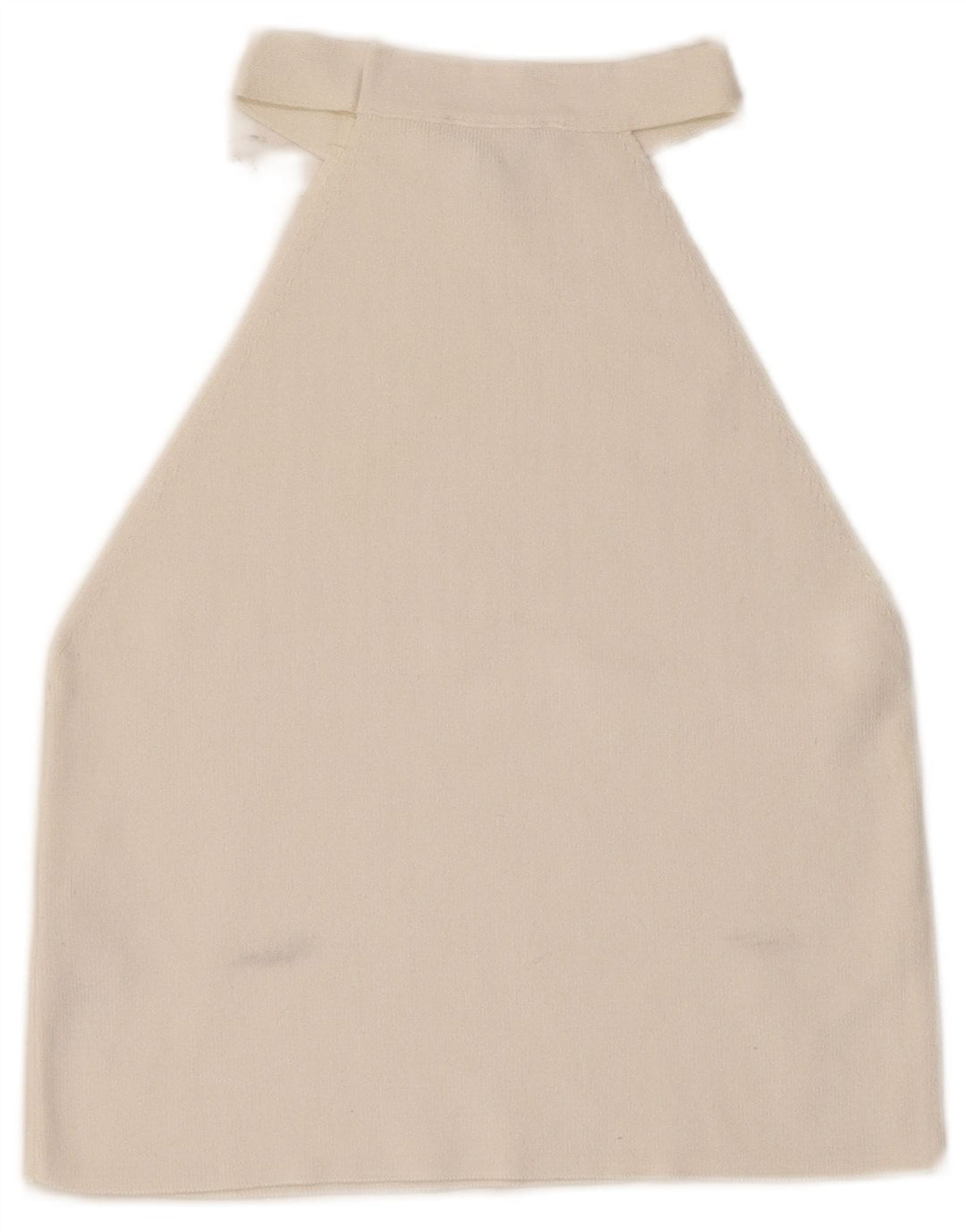 Topshop Top da donna corto alla caviglia UK 8 piccolo in viscosa bianca