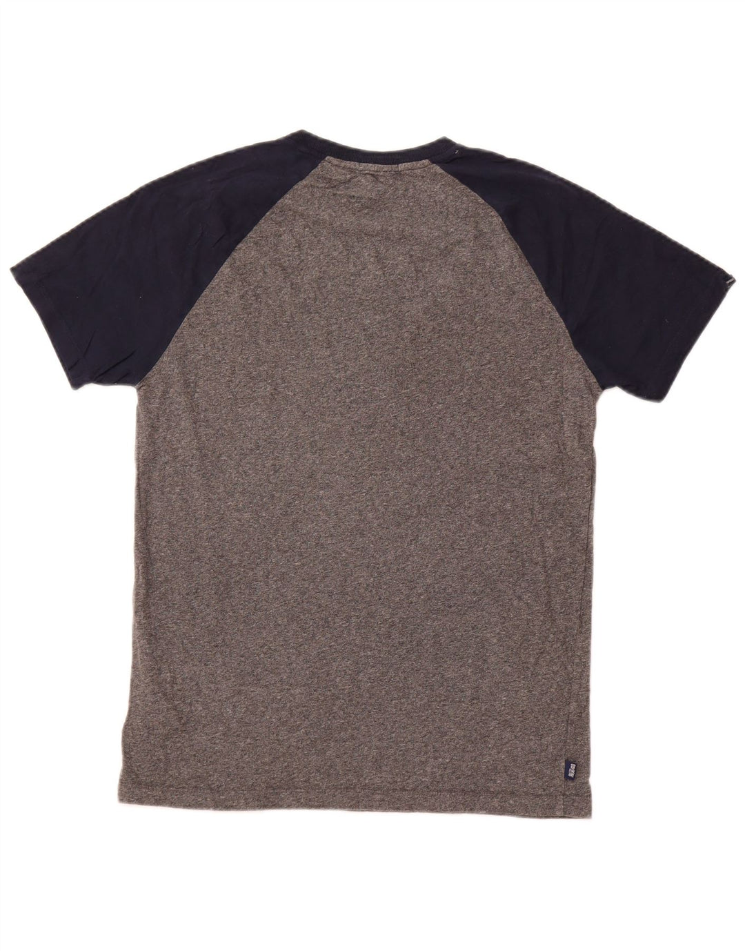 T-shirt da uomo SUPERDRY Top in cotone color block grigio medio
