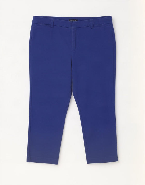 Pantaloni Capri dritti da donna Tommy Hilfiger US 12 Large W34 L22 Blu