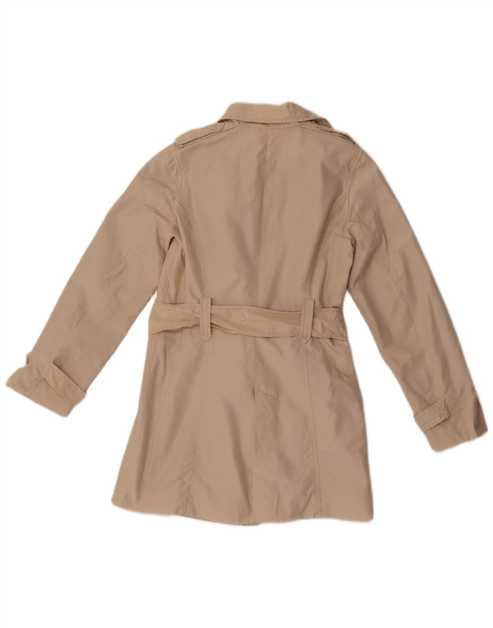 Trench corto da donna Zara UK 10 piccolo in cotone beige