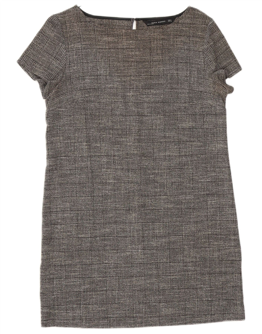 Abito a trapezio da donna Zara UK 12 Viscosa grigio medio