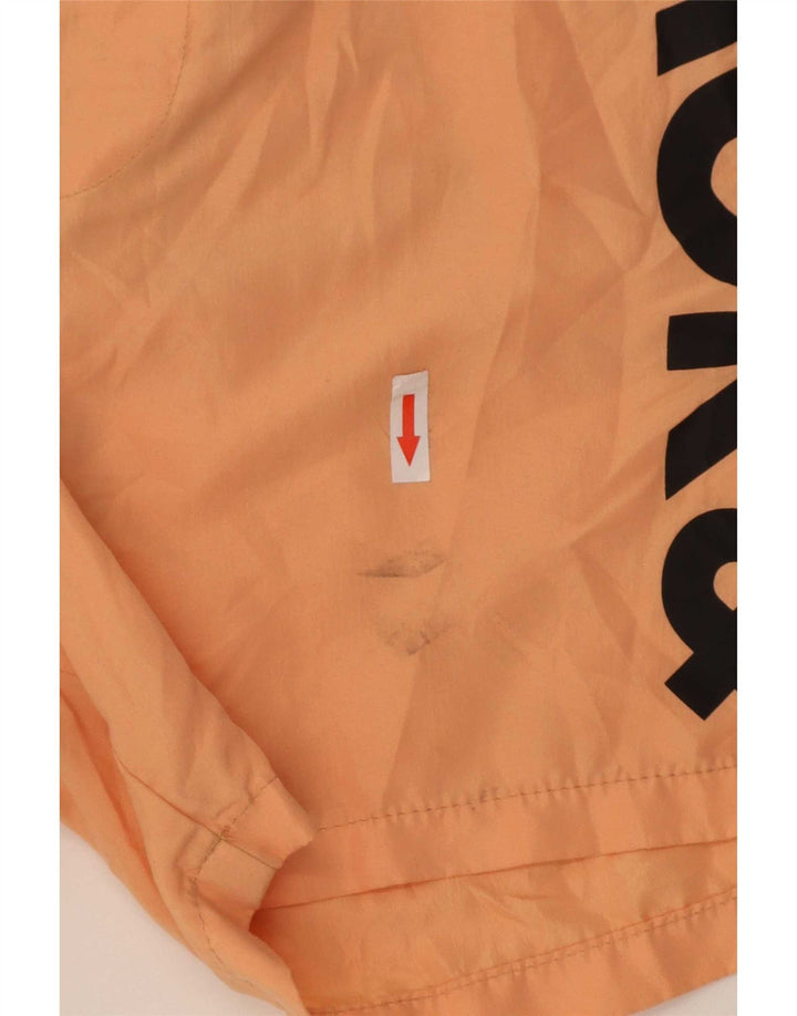 Pantaloncini da bagno grafici da uomo Jack & Jones in poliestere arancione medio