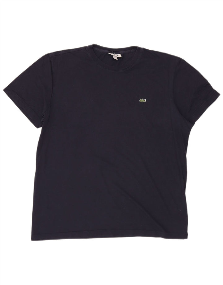 T-shirt LACOSTE da uomo vestibilità regolare taglia superiore 6 XL cotone blu navy