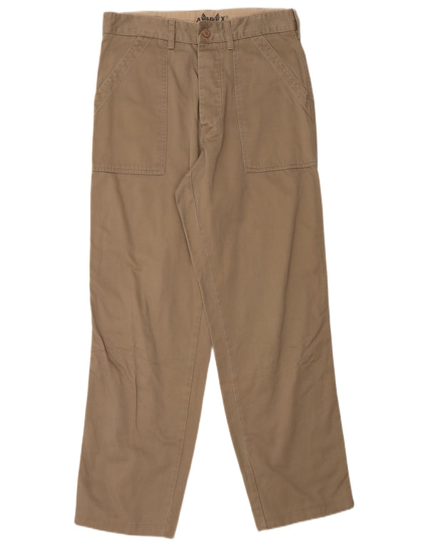 Pantaloni chino dritti da uomo AVIREX W28 L30 in cotone beige