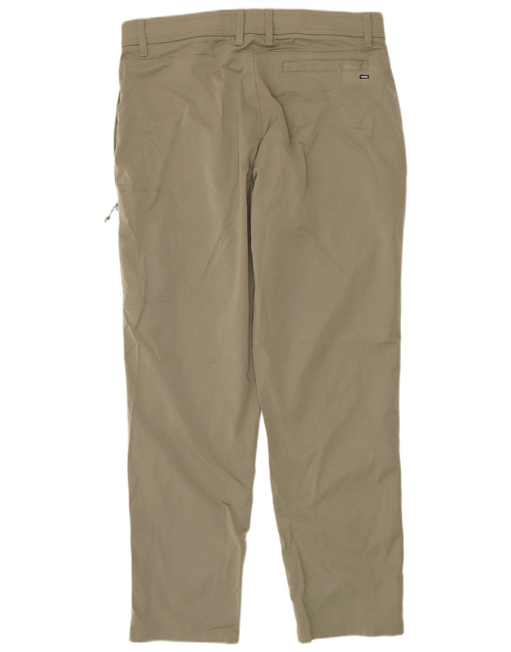 Pantaloni chino affusolati da uomo Hurley W36 L32 poliestere kaki