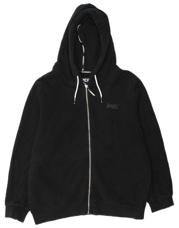 Maglione con cappuccio e zip da donna Orange Label Superdry UK 16 Large Nero