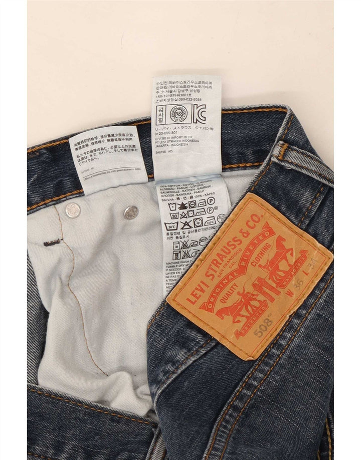 Levi's Uomo 508 Jeans dritti W36 L29 Cotone blu navy