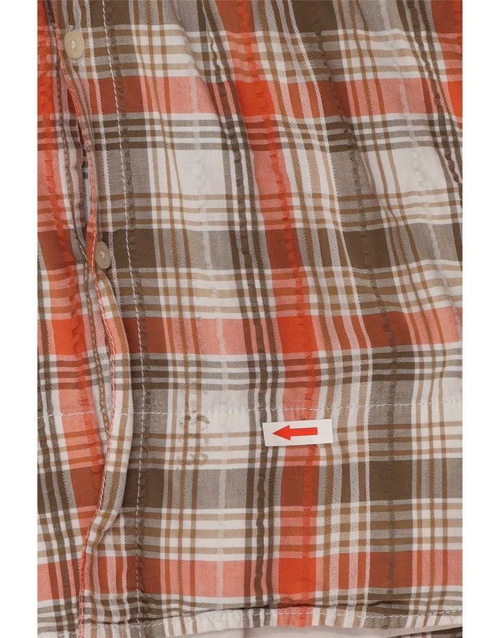 Lerros Camicia Uomo a Maniche Corte XL Scozzese Multicolore Cotone