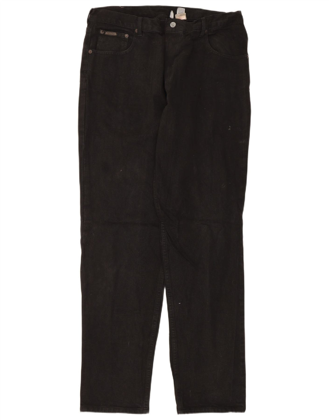 Jeans dritti da uomo Calvin Klein W38 L34 cotone nero