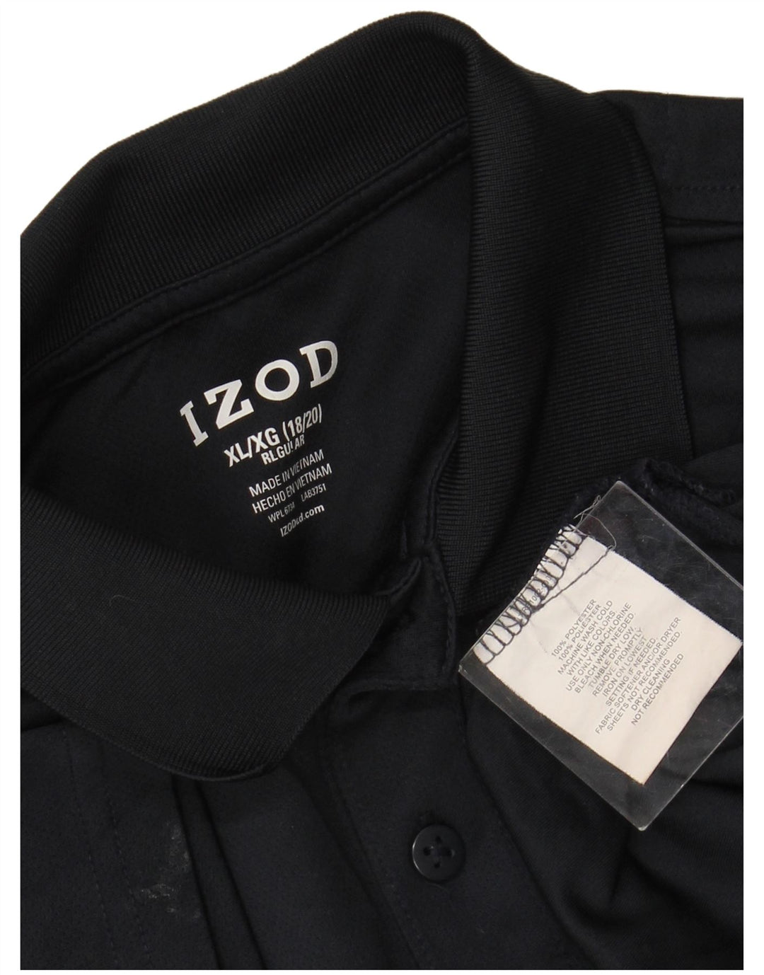 Polo IZOD Regular da Ragazzo 15-16 Anni XL Blu Navy in Poliestere