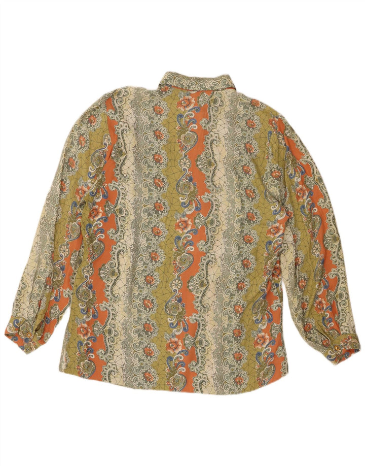 Camicetta oversize da donna VINTAGE EU 40 Paisley medio multicolore