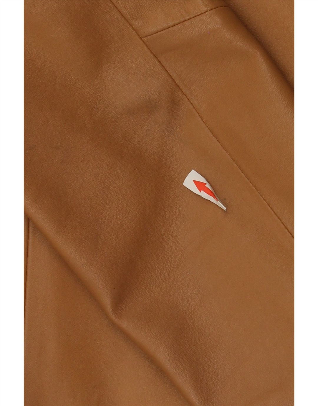 Giacca in pelle vintage da donna IT 46 grande marrone
