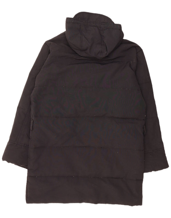 AUSTRALIAN L'ALPINA Giacca imbottita con cappuccio da uomo UK 42 XL Nylon nero