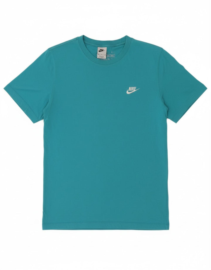 NIKE Mens T-Shirt Top Medium Blue Cotton