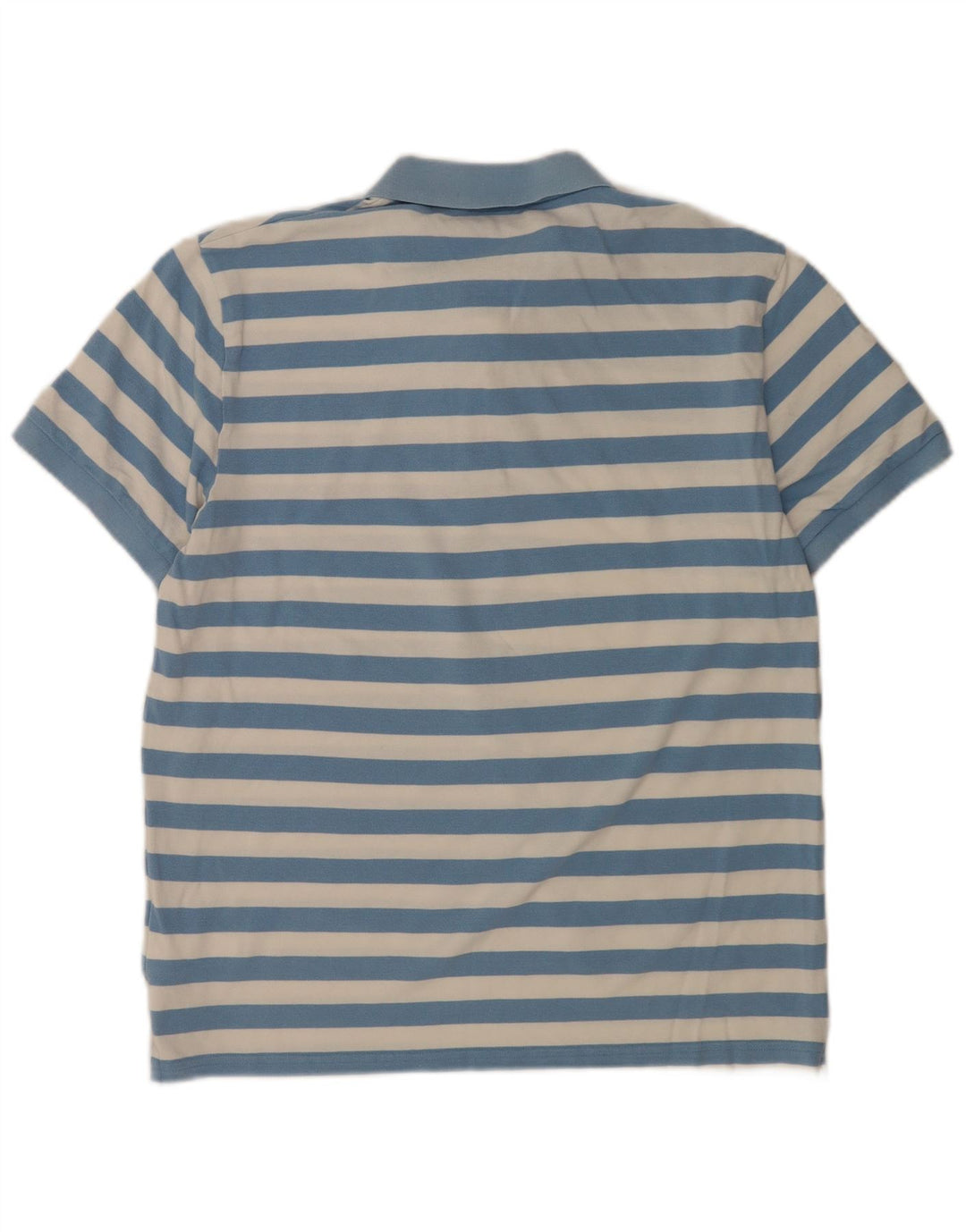 Polo da uomo Gant in cotone a righe grandi blu
