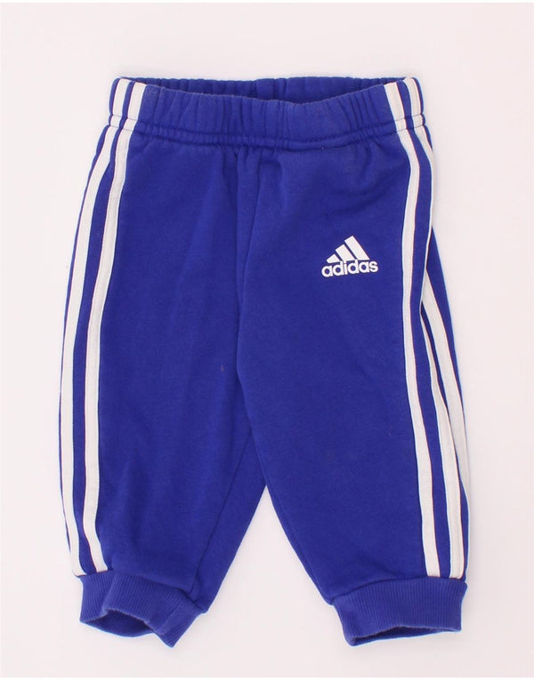 Pantaloni da tuta da jogging Adidas da bambino 3-6 mesi in cotone blu