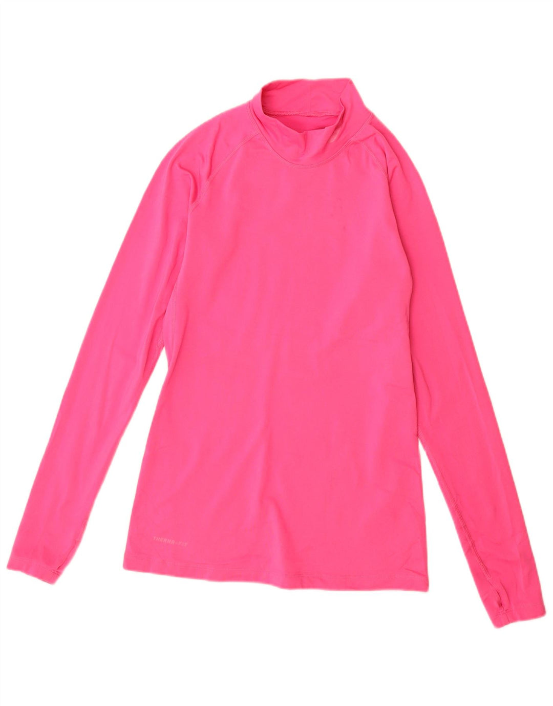 Nike Dri Fit Top da donna a maniche lunghe UK 12 poliestere rosa medio