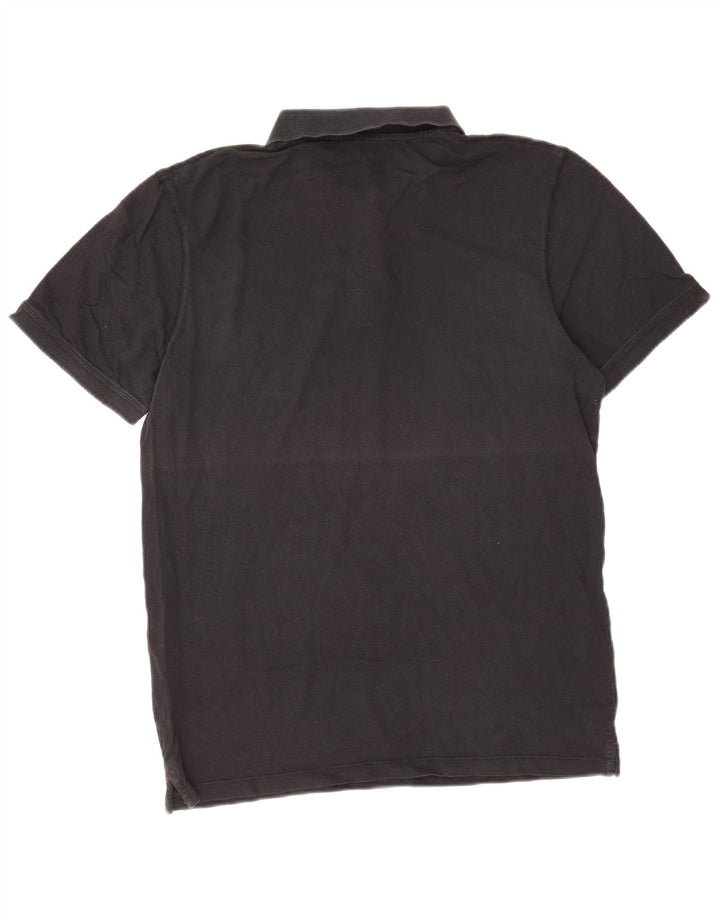 Polo da uomo Jack & Jones grande in cotone nero