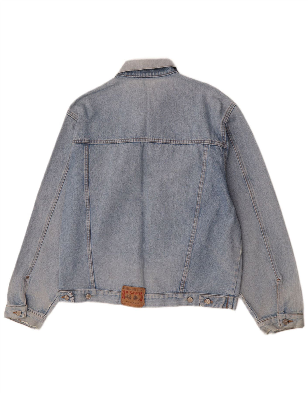 Giacca di jeans vintage da uomo UK 40 grande blu