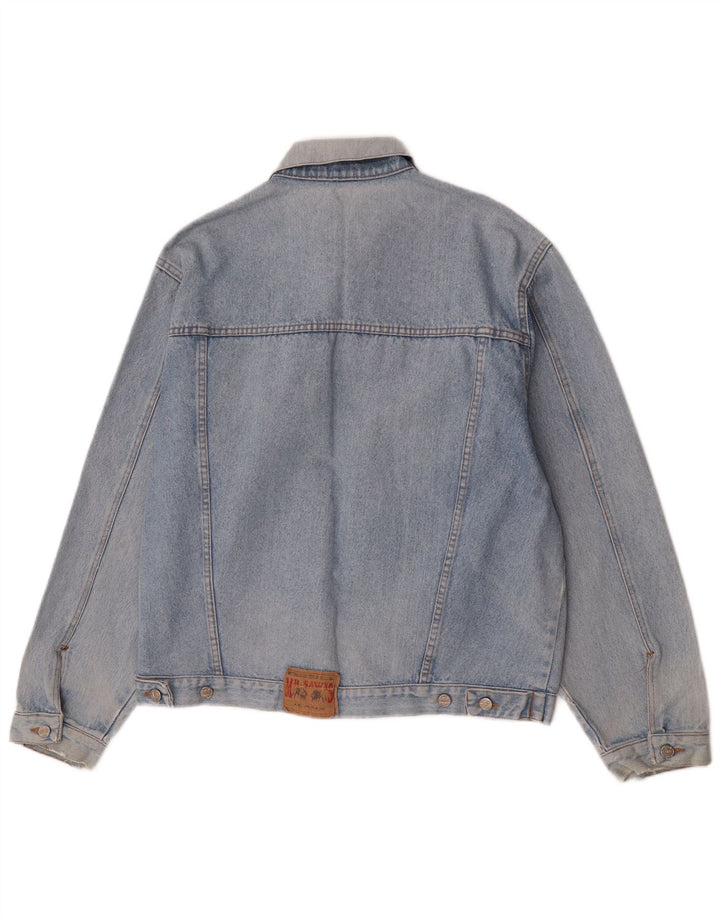 Giacca di jeans vintage da uomo UK 40 grande blu
