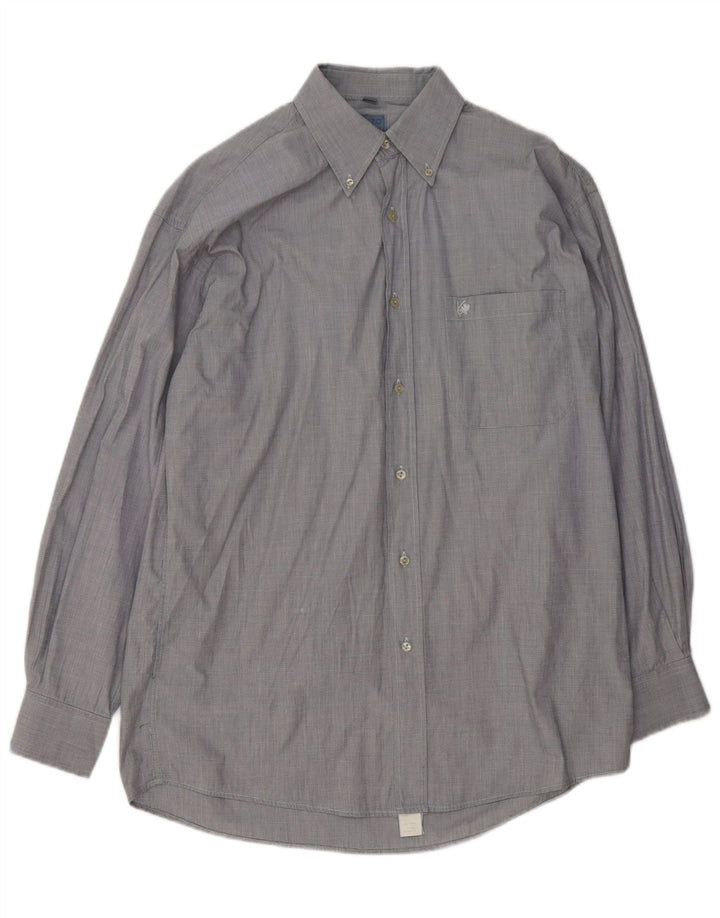 Camicia da uomo Kenzo taglia 39 15 1/2 cotone grigio medio