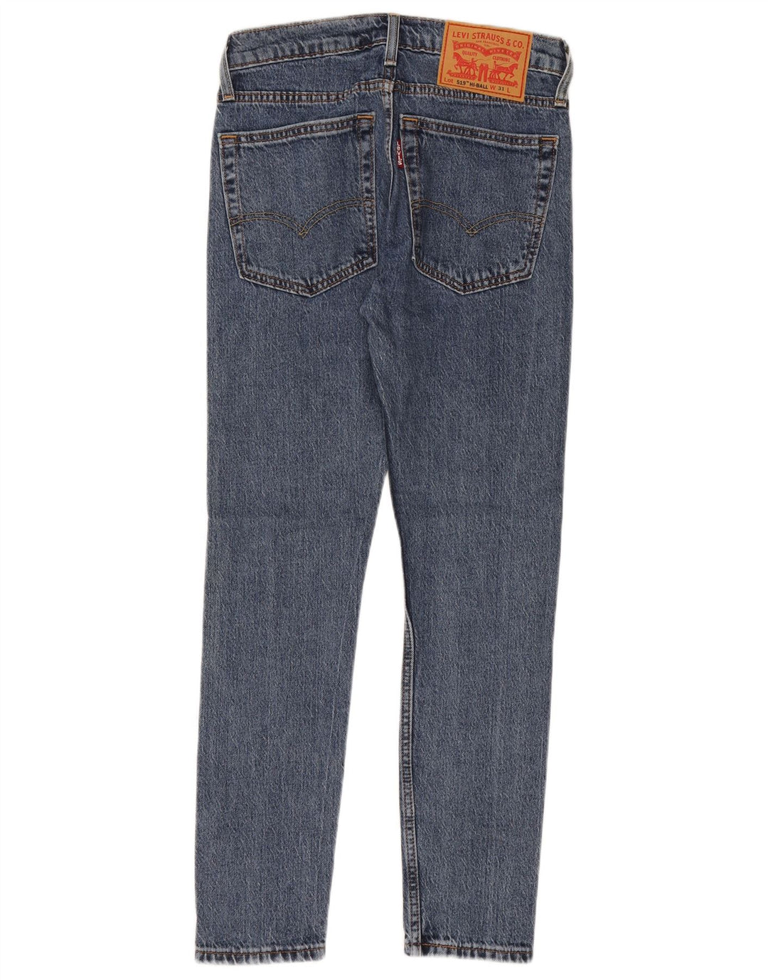 LEVI'S Womens 519 Skinny Jeans W31 L29 Blue Cotton