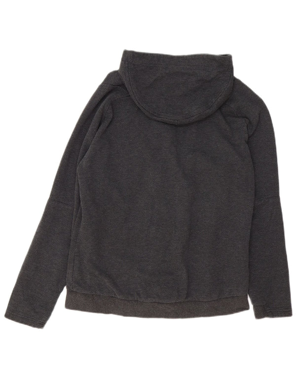 Maglione con cappuccio e zip grafica Puma Italia da donna UK 14 grande cotone grigio