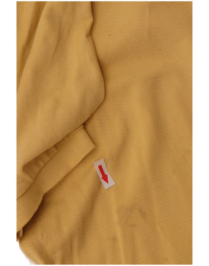 Polo Asics Uomo Large in cotone giallo